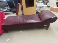 Leather Quality Chaise Lounger 80" Long
