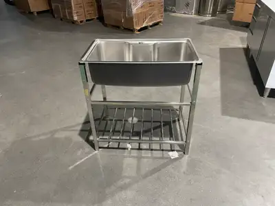 NEW STAINLESS STEEL HAND WASH SINK WALL MOUNTED FOOD SAFE WASH STATION 1218239 Sale $299.95 Product...