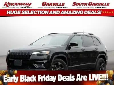 2022 JEEP CHEROKEE ALTITUDE 4X4 Drivetrain Black Exterior Black Leather Interior 3.2L V6 Engine - GP...