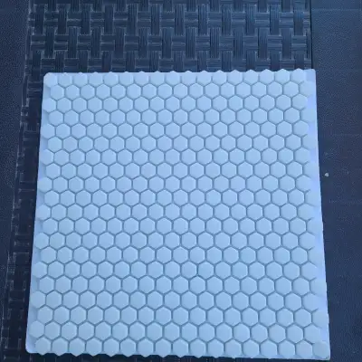 Marble 11-1/4 in. x 12-1/2 in. Mosaic Tile white color 51 sft., View more