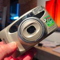 Retro film camera Fuji S1050.