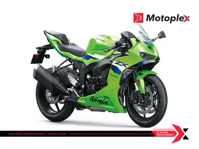 Motoplex St-Eustache Ninja ZX-6R KRT Vivez l'obsession supersport avec la nouvelle Ninja ZX-6R. Repo...