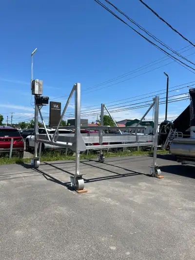 LSP élévateur pour bateau 7500 lbs avec moteur 12v 4 x roues inclus Plaque solaire et 2 batteries in...