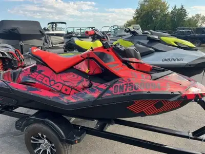 Bay Marine Sales 2021 Sea-Doo Spark Trixx 3-up Rotax 900 H.O. ACE 86 HOURS,2022 Seadoo Gti 170 Se On...