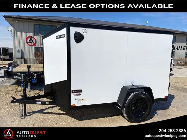 2026 US Cargo 5' X 8' V-Nose Rear Ramp Door Cargo Trailer in Cargo & Utility Trailers in Winnipeg - Image 2