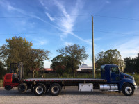 low kms 2009 Kenworth T-370 Tandem w/Moffett Forklift Paccar PX8