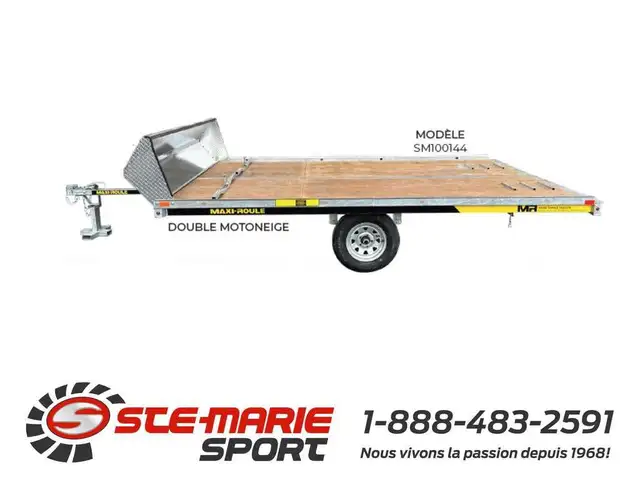2026 Maxi-Roule SM100144 Remorque à motoneige double 100" x 144" in Cargo & Utility Trailers in Longueuil / South Shore - Image 2