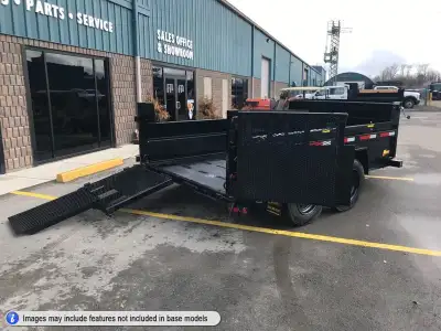 Miska Ultra Low Pro 8 Ton Heavy Duty Dump Trailer 16,000lb GVWR, 81in.x12' Dump Trailers LOADED with...