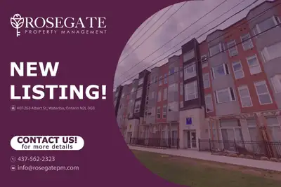 Spacious 2-Bedroom Apartment with Utilities Included & Ensuite in Waterloo Welcome to 407-253 Albert...