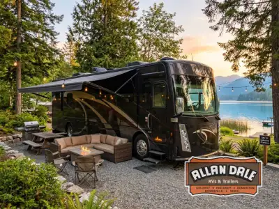 Thor Motor Coach Aria 3901 class A diesel motorhome highlights: Eight Seatbelts Inclining King Bed B...