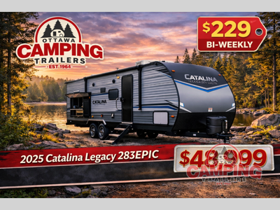 Coachmen Catalina Legacy Edition travel trailer 283EPIC highlights: Walk-Through Bath Dual Entry Doo...