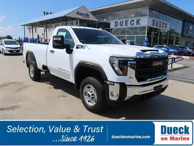 WAS: $70229 NOW: $67129On or off the clock, our 2024 GMC Sierra 2500HD Pro Regular Cab 4X4 with the...