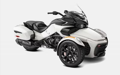 2026 Can-Am Spyder F3-T – Pearl White Clean, sharp, and ready to tour. The Spyder F3-T delivers open...