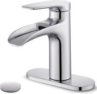 Chrome Bathroom Faucets, Waterfall