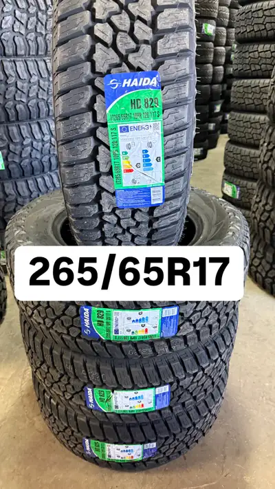 BRAND:HAIDA SIZE:265/65R17 LT A/T SNOW FLAKE INSTALLION AND BALANCE IS AVAILAABLE ADDRESS:2520 CENTR...