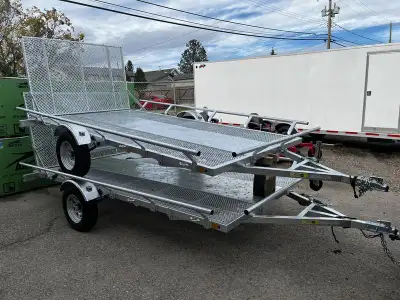 2026 Marlon Rat-04 14" single axle utility trailer. Galvanized, LED lights, 6' 6" wide. Financing av...