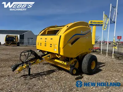 2023 NEW HOLLAND ROLL-BELT 560 ROUND BALER 5,475 Bales Signature Series, Specialty Crop Plus, Endles...