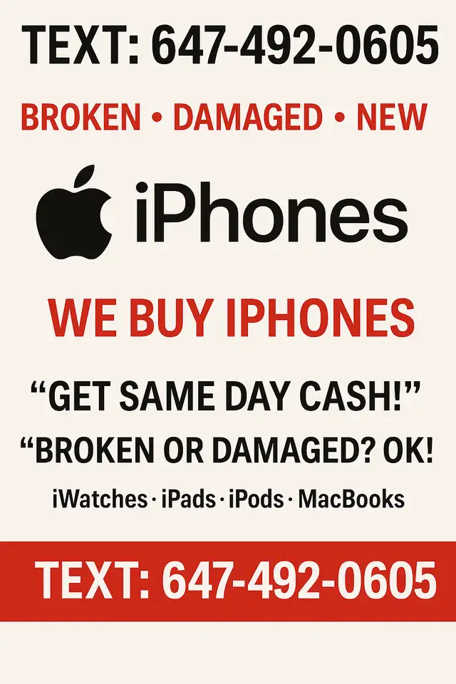 We Pay Cash for Your Cracked, Locked, or Used Apple & Samsung628647455718421212