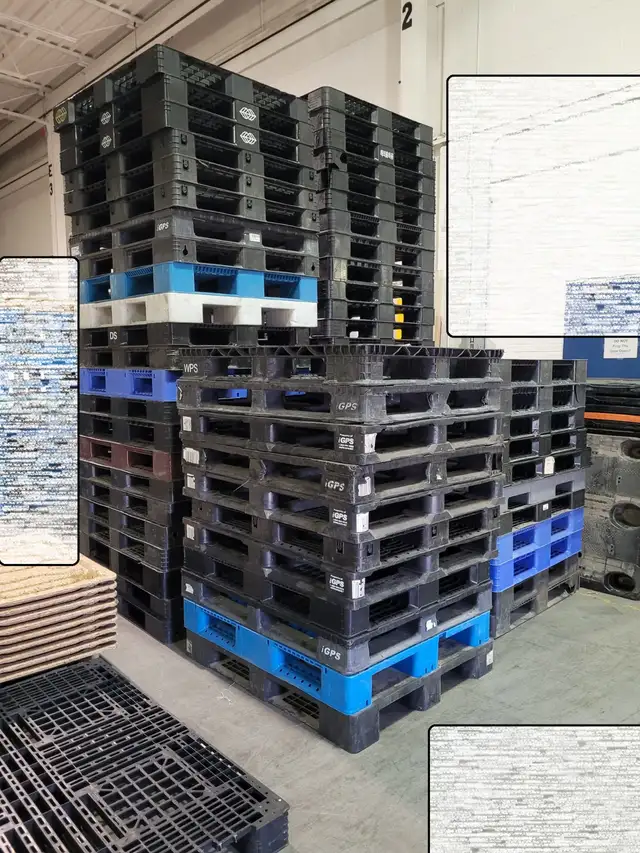 we have wooden or plastic pallets in door use outdoor use 48x40+ in Outdoor Tools & Storage in Mississauga / Peel Region - Image 6