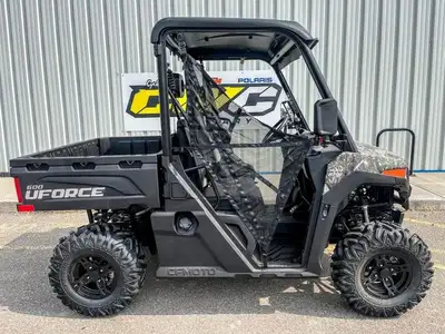 BIG SAVINGS ON A FULL-FEATURED CAMO UTILITY SIDE-BY-SIDE. CALL/TEXT 403-230-1920.The 2025 CFMOTO UFo...