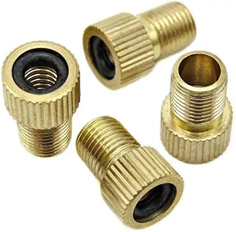 Presta to Schrader Valve Adapter - Brass, 4 Pack in Clothing, Shoes & Accessories in City of Toronto - Image 2