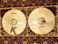★ Zildjian K Hi Hats - Premium B20 Bronze Cymbals ★