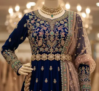 Indian/Pakistani  Mughal Frock Ladies Wedding Dress Pattern, View more