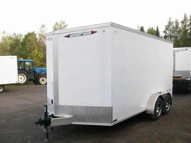 2025 Weberlane ALUMINIUM 7' X 14' V-NOSE 2 ESSIEUX GLISSIERE CON in Cargo & Utility Trailers in Laval / North Shore - Image 4