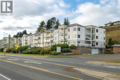 Welcome to 207 – 1350 Island Highway South, a 55+ building directly across from Ellis Park and the s...