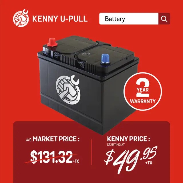 Car Batteries with 2 Years Warranty Starting at only 49.95! Other