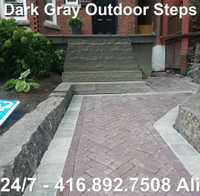 3 4 5 6 7 8 9 10 feet Dark Gray Steps Dark Gray Outdoor Steps