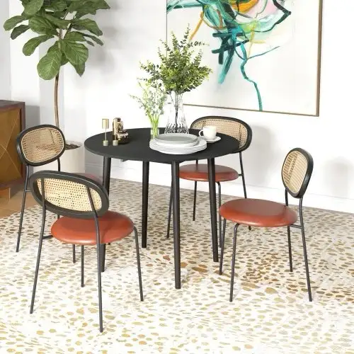 BNIB - HOMCOM Folding Dining Table, Round Drop Leaf Table... LOT in Dining Tables & Sets in Oshawa / Durham Region - Image 3