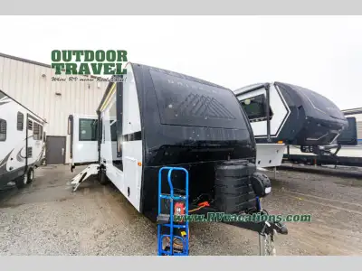 Brinkley Model I travel trailer 280 highlights: Rear Kitchen King Bed Convection Microwave Two Exter...