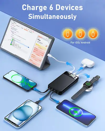 Mega Power 35000mAh Multi Device PHONE CHARER POWER BANK, View more