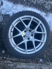 4 x CADILLAC cts rims 245/40/18 GISLAVED nordfrost WINTER tires