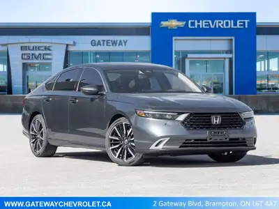 The 2024 Honda Accord Hybrid Touring commands attention in a refined Grey finish that highlights its...