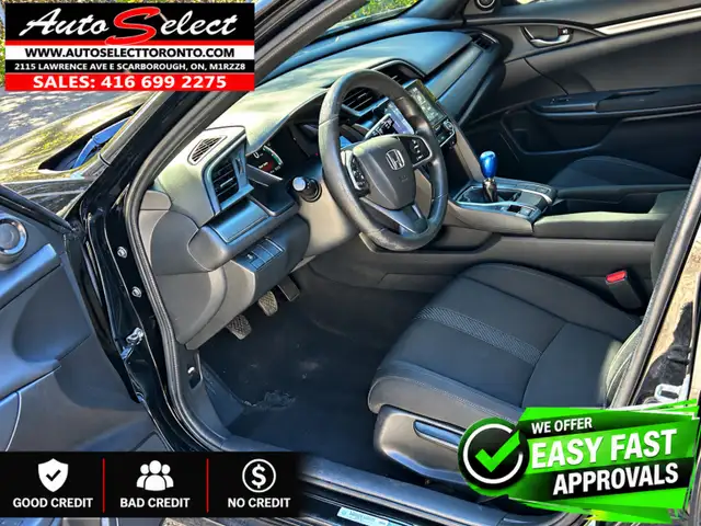 2017 Honda Civic LX **Rare 6 Speed** Backup Camera - Apple Ca... in Cars & Trucks in City of Toronto - Image 13