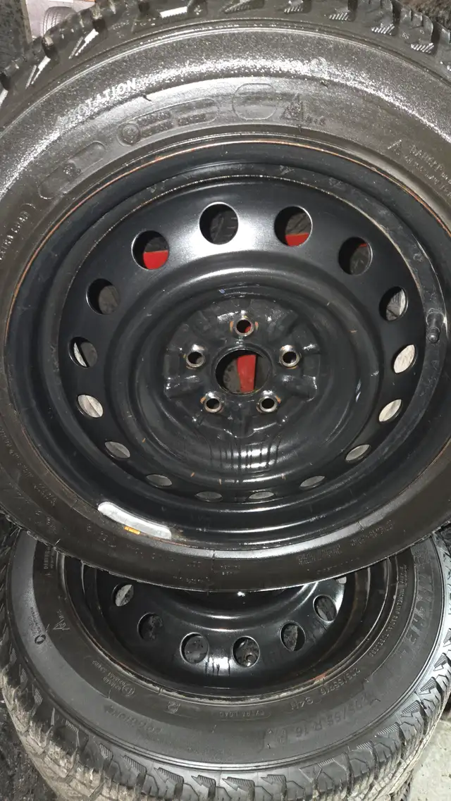 205/55/16 Michelin Xice snow on oem fit toyota steel wheels. in Tires & Rims in Ottawa - Image 2