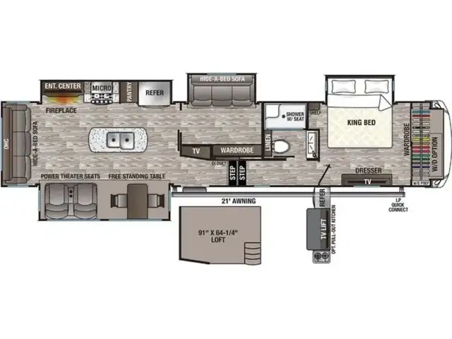2023 Forest River cedar creek 377bh