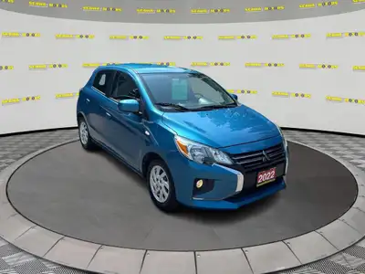 Discover the perfect blend of efficiency and style with our 2022 Mitsubishi Mirage! This compact hat...