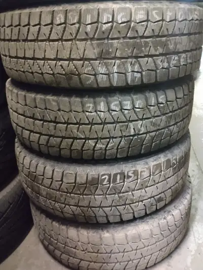 set of 4 215/70/15 Bridgestone snow tires with 5x114.3 steel rims ___________________ We offer a lar...