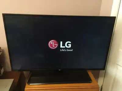 43" 1920x1080p Full HD LCD TV. Three HDMI, RCA, USB, RJ45, Coax antenna and other ports, see picture...