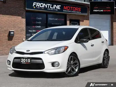 2015 Kia Forte SX Hatchback - Accident-Free! White on Black Interior! Well Maintained! Loaded With B...