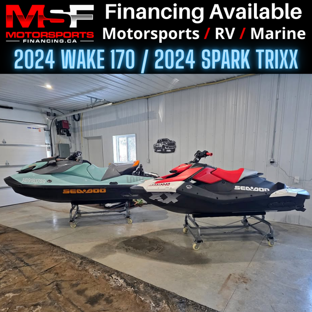 2024 SEADOO WAKE 170 & 2024 SEADO SPARK TRIXX (FINANCING AVAILAB in Personal Watercraft in Strathcona County - Image 2