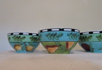 SET OF 4 VINTAGE ART STUDIO BOWLS,  Signed, LIMITED EDITION City of Montréal Greater Montréal Preview