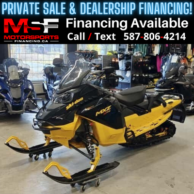 Welcome to Motorsports Financing - Kelowna! 2025 Skidoo Mx z Engine: 450