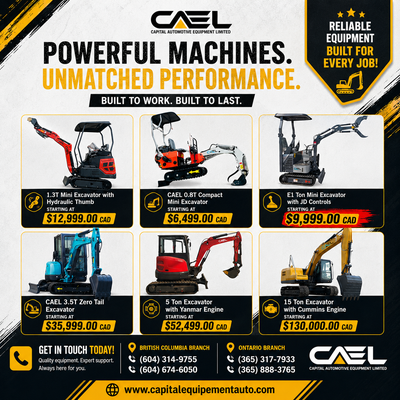 Discover Capital Auto Equipments range of Excavators designed to handle demanding construction, land...