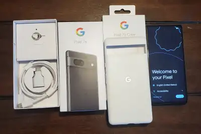 Good condition I upgraded so selling Google Pixel 7a Comes with case , original boxes, charge cord....