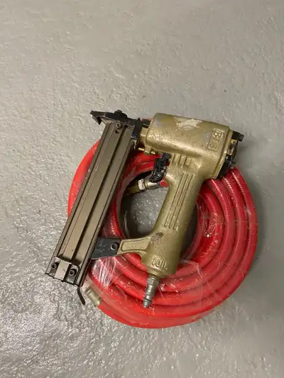 Nailgun and hose, View more