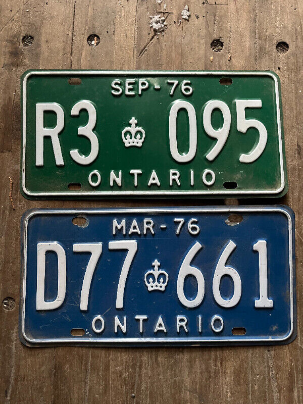 License Plates 1976 in Arts & Collectibles in Cornwall